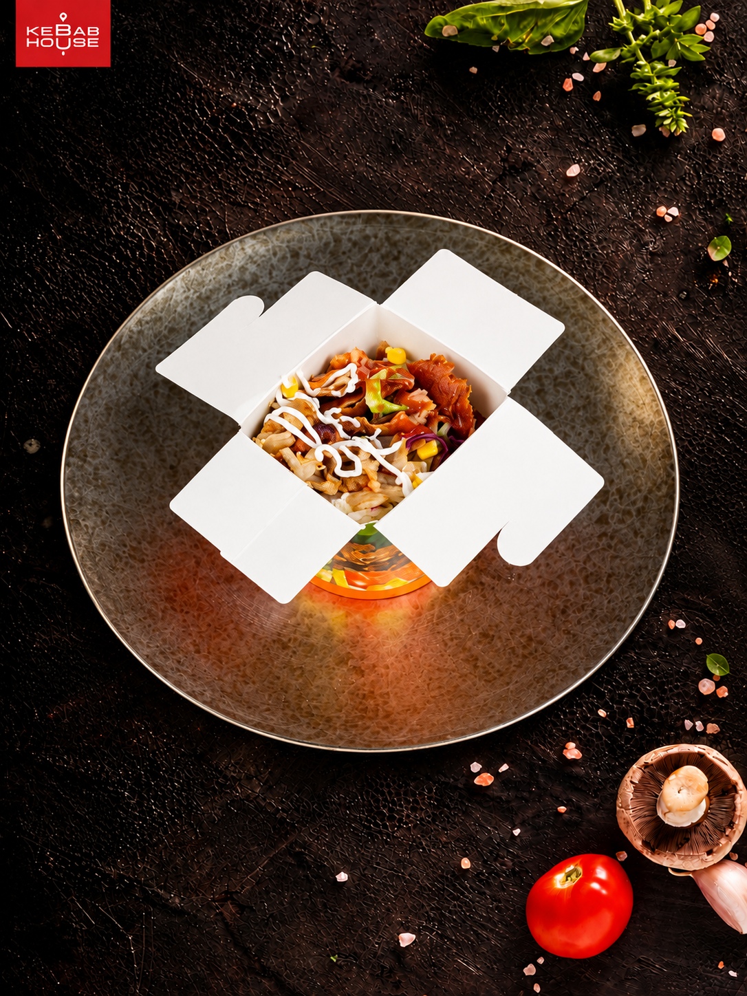 Kebab box sa salatom