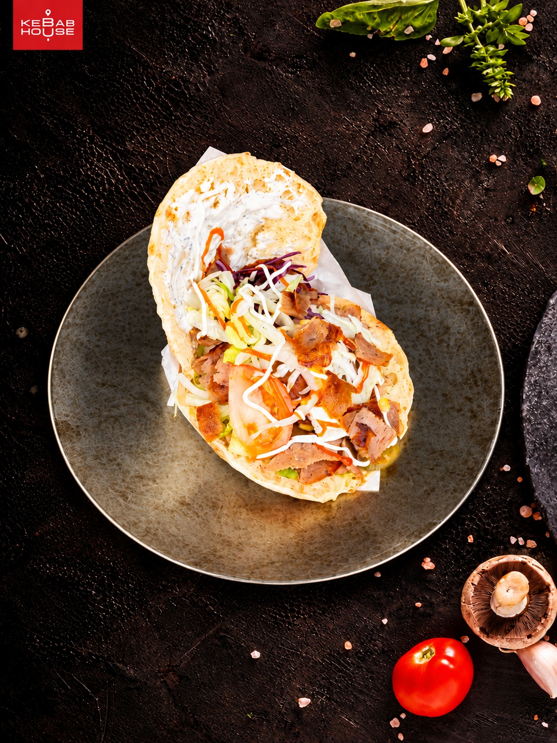 Klasik kebab lepinja