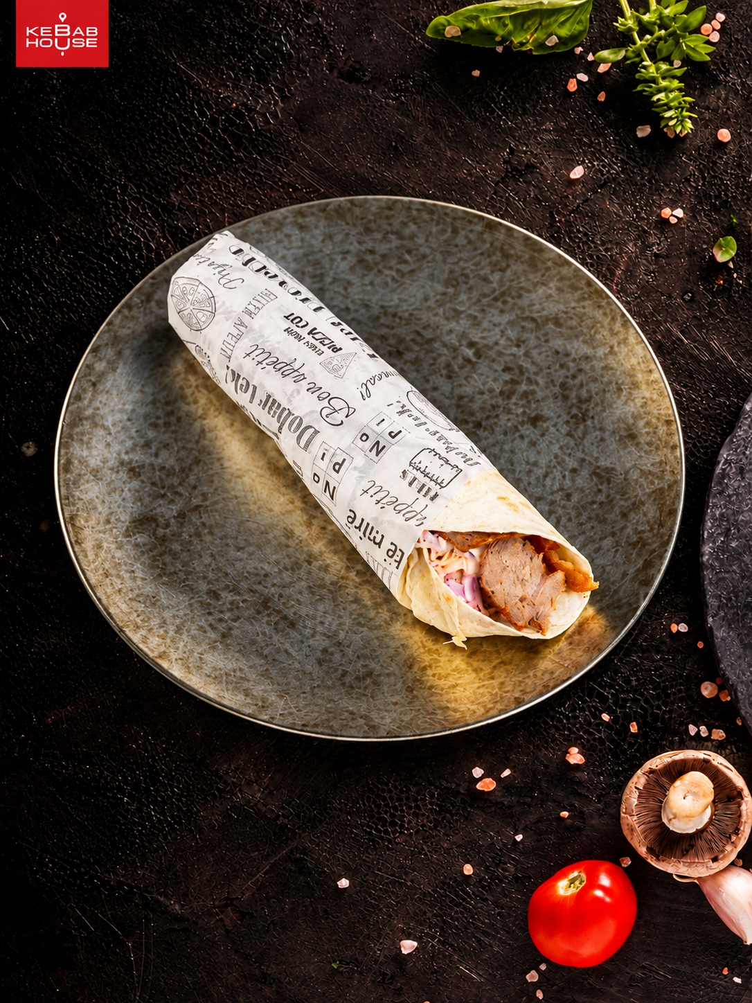 Klasik kebab tortilja